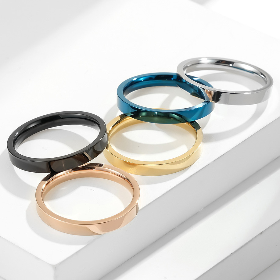 3 มม.คลาสสิก 316L สแตนเลสประณี - Initial Ring Custom บทวิจารณ์และราคา