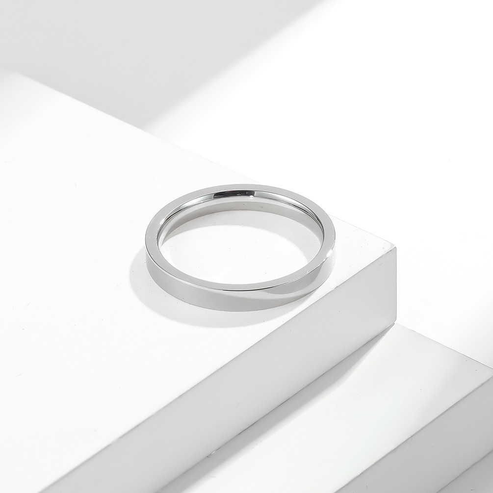 3 มม.คลาสสิก 316L สแตนเลสประณี - Initial Ring Custom บทวิจารณ์และราคา