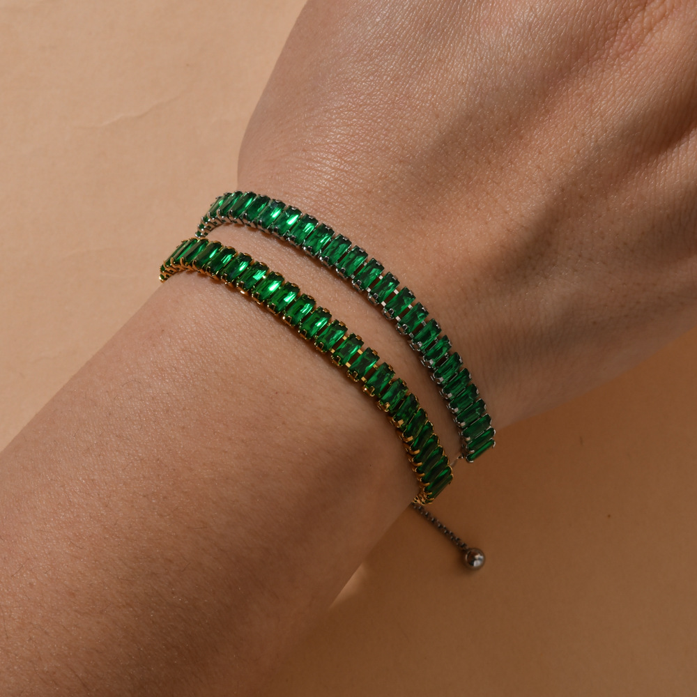 สร้อยข้อมือ CZ แบบปรับได้สําหร - Coordinates Bracelet บทวิจารณ์และราคา